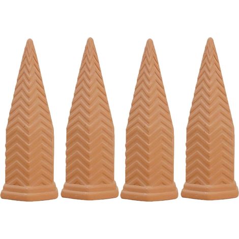 Piquets D'Auto-Arrosage En Terre Cuite  Système d'Irrigation Goutte-à-Goutte Automatique Lot de 4  Arroseur pour d'Intérieur  Pour d'intérieur, pots de fleurs, balcon, jardin (1/5)