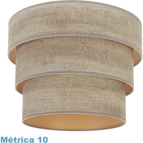 Dreifacher Hängeschirm smile m10 grau Holz 50dx40dx28h