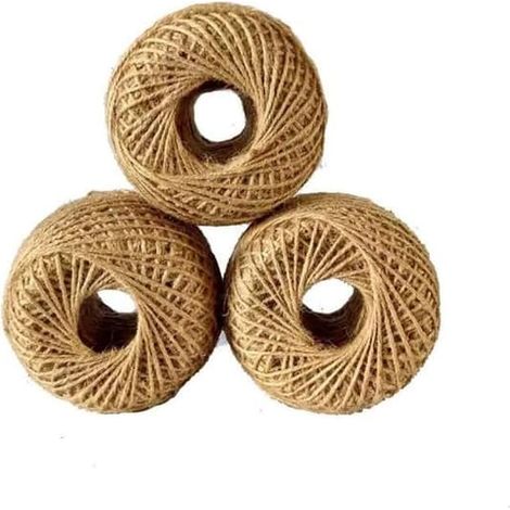 Ficelle de jute naturelle - 40 m - 2 mm d'épaisseur - Décoration et loisirs créatifs (1/4)