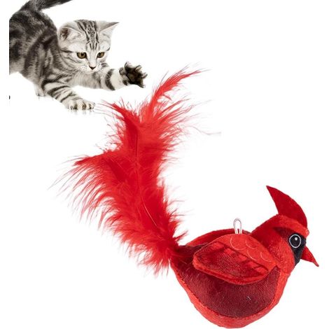 Jouet Oiseau pour Chat, Jouet pour Chat Interactif, Jouet Interactif pour Chien Et Chat, Oiseau Volant pour Chat, Jouet Chat Oiseau Qui Bouge pour Chiens Et Chats De Petite Et Moyenne Taille (1/5)
