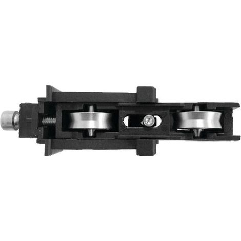 La Croisee Ds – Chariot double réglable inox GALAXIE 32 pour coulissants aluminium – Réglage hauteur 5mm – Charge 110kg – DS4551