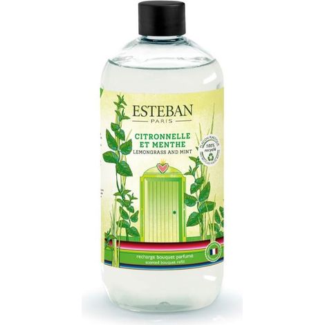 Esteban - Recharge pour bouquet Citronnelle et menthe 500 ml (1/4)