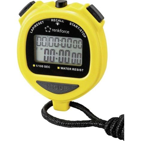 Trywise RF-SW-120 Chronomètre numérique jaune Y781022 (1/4)