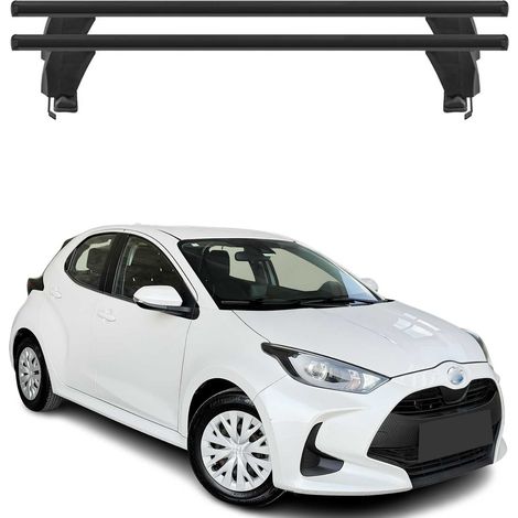 OMAC Dachträger Querträger Alu für Toyota Yaris Cross XP210 2021-2026 – Abschließbar – T-Nut – City-Crash-getestet – Max. 50 kg Schwarz (1/5)
