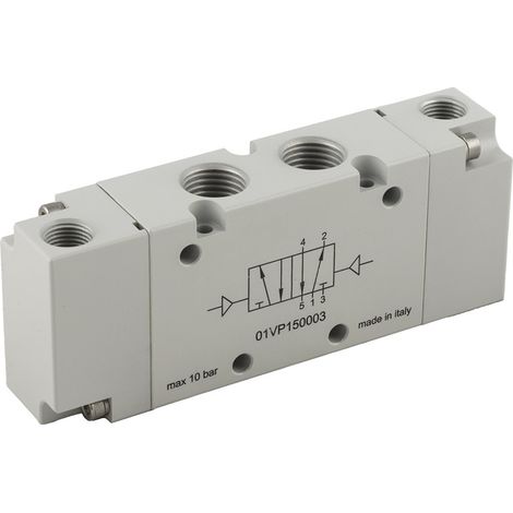 Electrodistributeur pneumatique RS PRO fonction 5/2 Bistable, Pneumatique, G 1/2 ( Prix pour 1 )