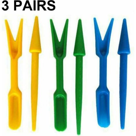 Filiyano – Kit de 3 ou 6 mini-outils de jardin pour rempotage de plantes succulentes (1/4)