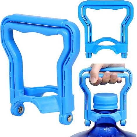 Manico per borraccia, 2 pezzi, manico porta borraccia, manico ergonomico per una o due persone, facile da trasportare, manico per borraccia per bottiglie d'acqua (1/5)