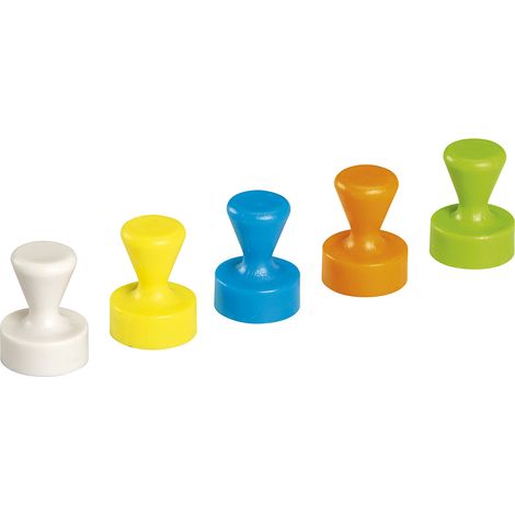 Maul Aimant Néodyme (Ø x H) 12 mm x 16 mm cône blanc, jaune, bleu, vert, orange 10 pc(s) 6168599 (1/5)