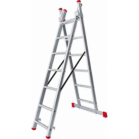 Escalera Transformable Doble TR2 de 7 x 2 Peldaños