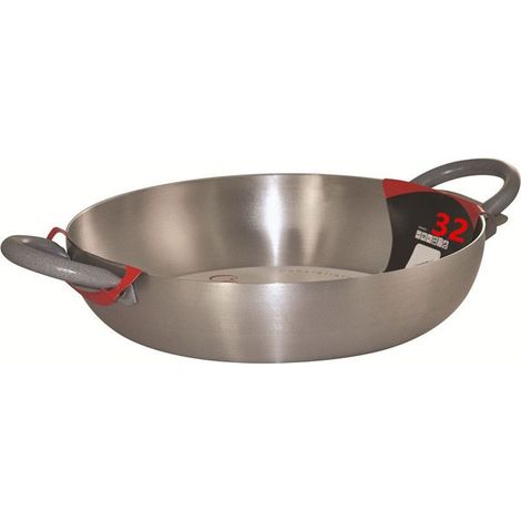 Trade Shop - Tegame In Alluminio Pentola Con Doppio Manico Soft Touch Ergonomici Da ø22 A 40cm Cucina -     -diámetro 32cm  -