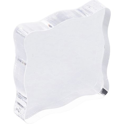 Bloc acrylique transparent pour tampons personnalisés, poignée ergonomique DIY, accessoire créatif pour loisirs TL005 (1/5)