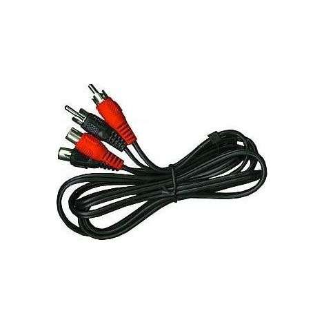 cinch-Verlängerung 5 m stereo, Stecker-Kupplung