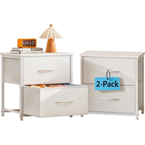 Boîtes de Rangement Pliables 2 Pièces – 2 Tiroirs en Tissu Mural (1/5)