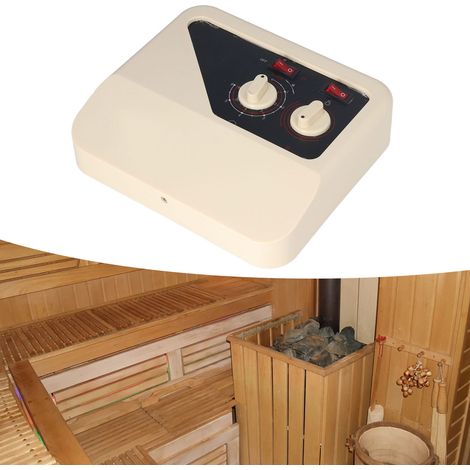 [Contrôleur de Sauna] Contrôleur de Température Stove avec Fil de Sondage et Coque PP, 380V, pour Poêles de 9 à 15KW (1/4)
