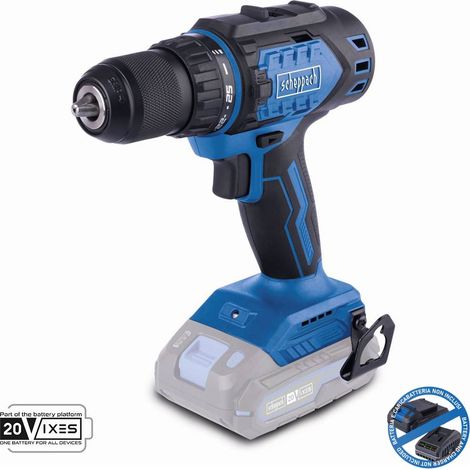 Taladro atornillador sin escobillas 20V sin bateria ixes Scheppach bc-dd60-x