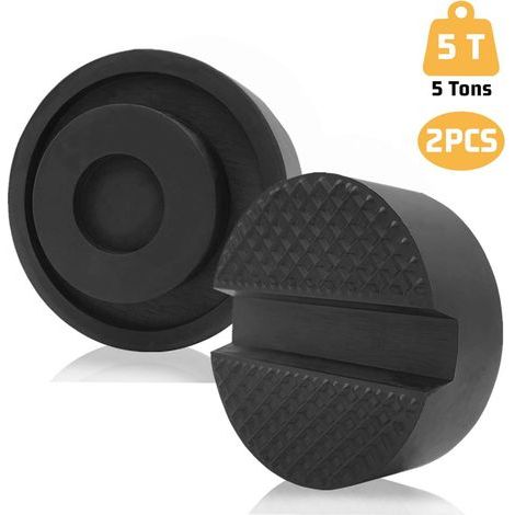 Patins en caoutchouc pour cric roulant, patins universels pour crics et plateformes élévatrices, lot de 2 (1/5)