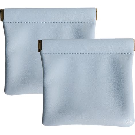 Pochette À Bijoux En Cuir - Fermeture Automatique - Pour Boucles D'oreilles Colliers Anneaux - 1 Pièce (1/5)