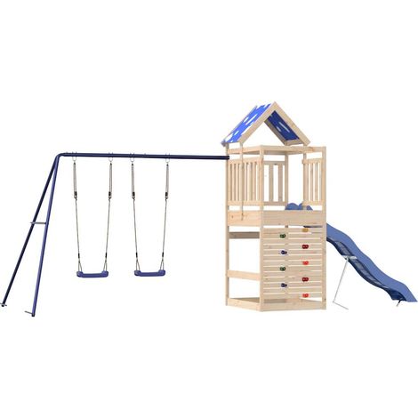 Spielturm Massivholz Kiefer vidaXL (1/5)