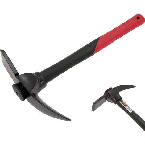 Neilsen Pickaxe Lightweight Mortar Pick Hammer Fibreglass Shaft Handle Pick Axe