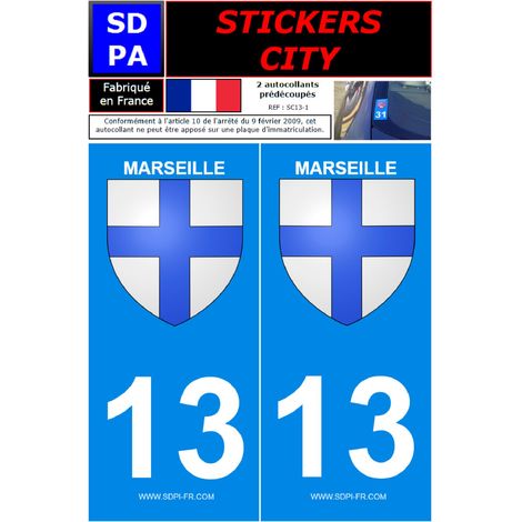 ADHESIFS CITY 13 MARSEILLE X2