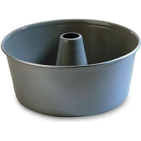 Moule à gâteau rond de 25 cm (10 pouces) avec fond cannelé, revêtement antiadhésif, robuste, en acier au carbone épais (1/4)