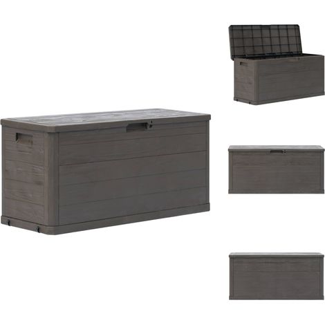 Gartenboxen - Living Garten-Aufbewahrungsbox 280 L Braun (1/5)