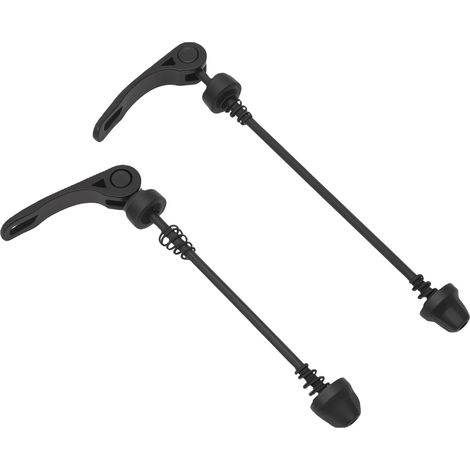 2 Pièces Serrage Rapide Vélo, Attache Rapide pour Roue Avant et Arrière, Aluminium Léger pour VTT et Vélo de Route, Montage Facile sans Outils, Accessoire Vélo Pratique (1/5)