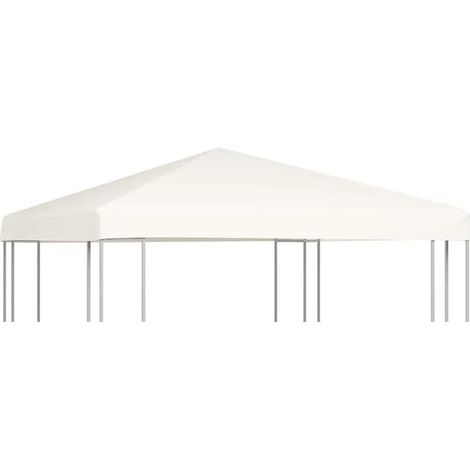 Toile de gazebo de haute qualité, 310 g/m², 3 m x 3 m, blanc cassé. (1/5)