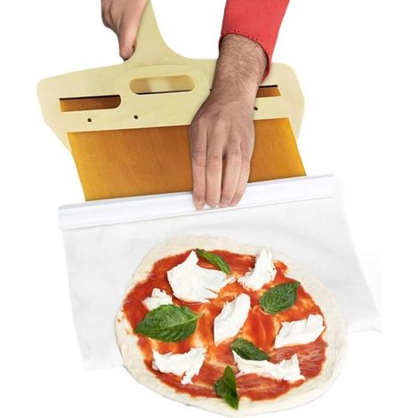 Spatola per pizza con lama antiaderente per trasferire l'impasto, 45 x 20 cm (1/3)