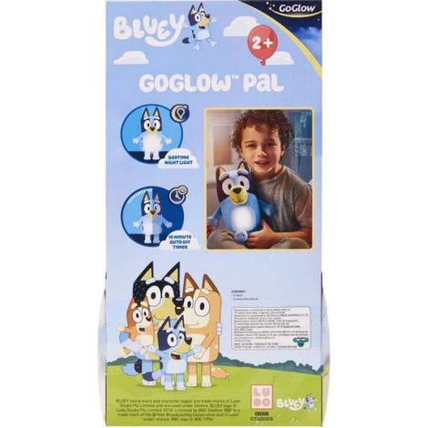 Peluche veilleuse Bluey - - 2-en-1 - Bleu - Piles - 25x16x13 cm