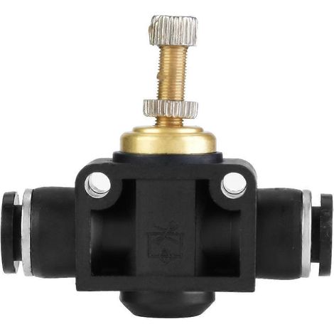 Régulateur de débit d'air pour tuyau en T de 4/6/8 mm, vanne de contrôle pneumatique (4 mm) (1/4)