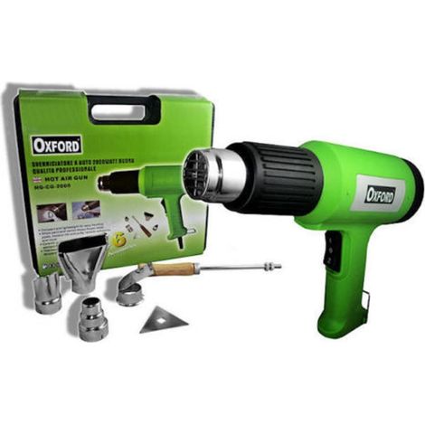 TRADE SHOP - Sverniciatore Pistola Termica 2000w Aria Calda 300-500 Gradi 6 Accessori -