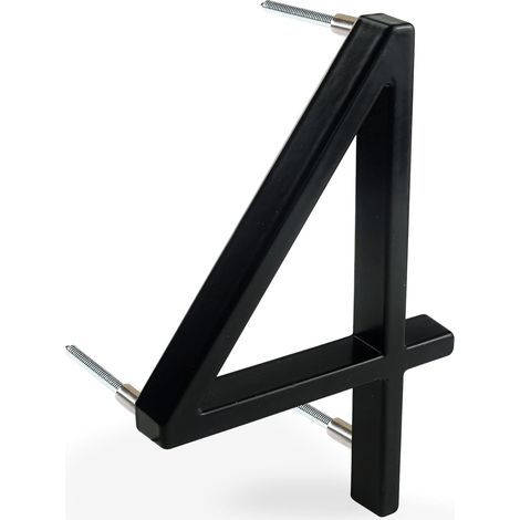 5 Pouce (12cm) NuméRo De Maison Flottant: Chiffres De Porte Modernes Signalisation Pour Le Bureau De Poste De Rue (Noir AméLioré, 4)
