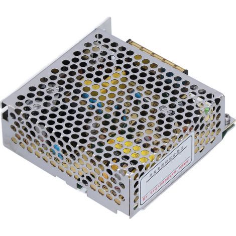 Alimentation à découpage 12V 2.1A, boîtier en alliage d'aluminium pour conversion de tension 110V/220V, composant électronique S-25-12. (1/5)