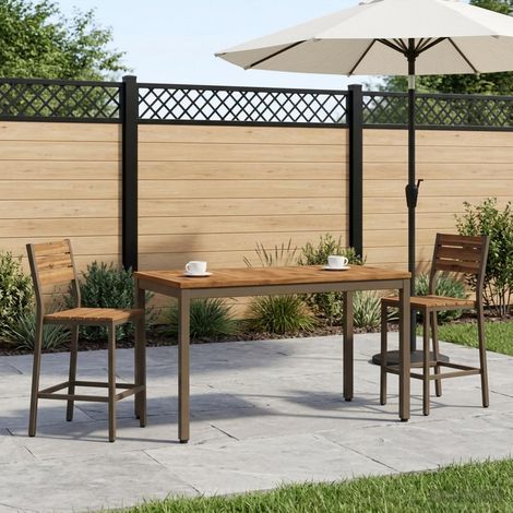vidaXL Mesa de centro Natural y Café 49 x 100,5 x 45 cm (1/5)