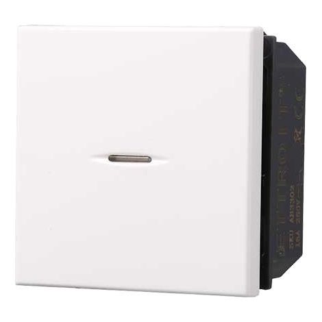 Interrupteur axial 2P 16A compatible Bticino Axolute couleur blanc Ettroit AB3202