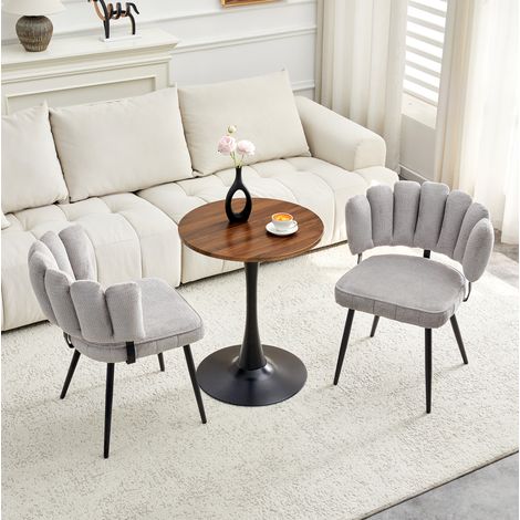 MEUBLIV Table et 2 chaises 60 cm gris – plateau MDF, sans matelas (1/5)