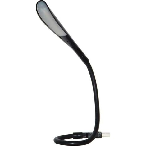 USB LED Light, Computer Keyboard Reading Lamp, Adjustable USB Laptop Light, Flexible Gooseneck Design, 3-Level Brightness, Touch Control (Black) MUMU (1/4)
