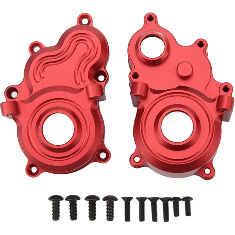 Carter en alliage d'aluminium pour boîtier de transmission moyenne RC, coque de couvercle d'onde 8691 pour Traxxas E Revo VXL 2.0 1/10, voiture RC rouge (1/5)