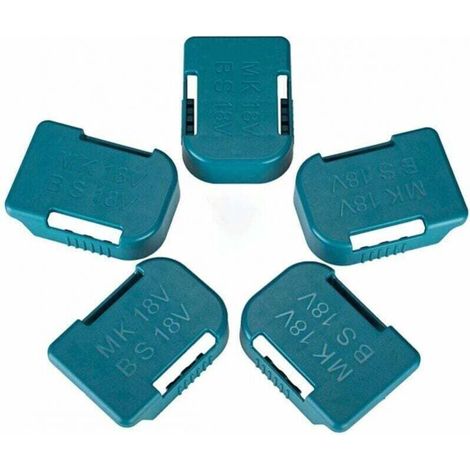 Lot de 5 supports de batterie pour batterie Makita 18 V, également pour support de batterie Bosch 18 V, compatible avec les batteries BL1830 BL1840 BL1850 BL1860 BAT609 BAT622