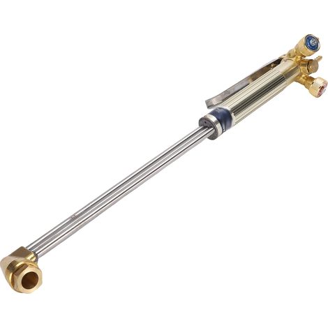 Chalumeau de découpe oxyacétylénique 50 cm, anti-retour de flamme, pour tuyau de gaz en acier inoxydable BSP3/8. Chalumeau de découpe manuel (1/5)