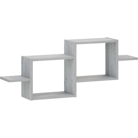 Wall Shelf Grey Sonoma 95 x 17 x 37 cm Engineered Wood vidaXL (1/5)