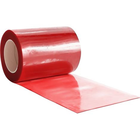 vidaXL Tenda per Porte Rossa 300 mm x 2,6 mm 25 m in PVC