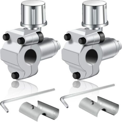 2 Pièces Kits de valves de perçage BPV-31 pour robinet de réfrigérateur compatible avec tuyau de diamètre extérieur de 1/4", 5/16", 3/8" pour climatiseurs, CVC (1/4)