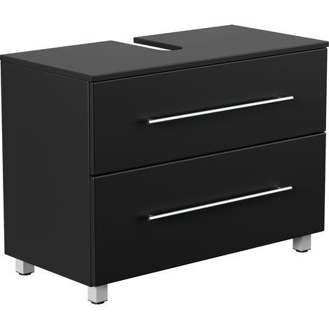 Universal Unterbau auf Standfüßen 85 cm SoftClose schwarz (1/5)