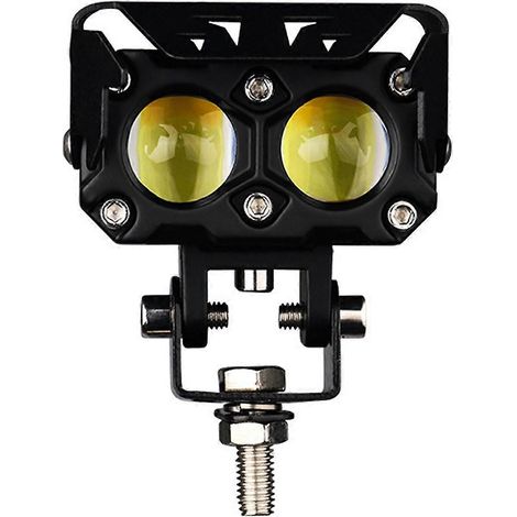 2 Stück Motorrad-Scheinwerfer, LED-Nebelscheinwerfer, 90 W, zweifarbig, Fern- und Abblendlicht, Arbeitslampe