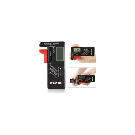 Testeur de Piles numérique,Testeur de Piles Universel,Batterie Testeur,pour AA, AAA, C, D, PP3, 9V, 1.5V, Piles Bouton - Fonctionne sans Pile,