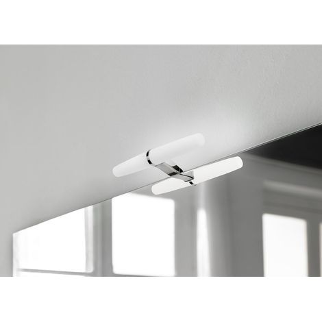 1,9-W-LED-Wandleuchte – 140 lm Lichtstrom – 5700 K Farbtemperatur – Schutzart IP44 für Badezimmer – Weißes, zylindrisches Design