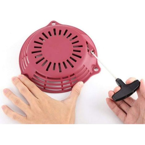 Démarreur Manuel Moteur Tondeuse Gazon Générateur Traction Rouge Compatible GCV135 GCV160 EN2000 (1/4)