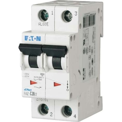 Disjoncteur 2P D 16A 15kA AC FAZ-D16/2 278783